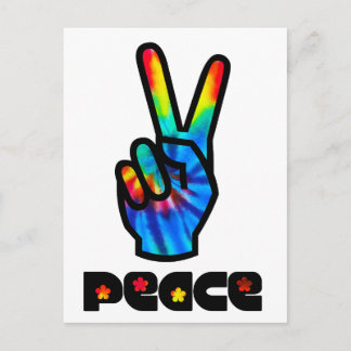 Peace and Love Postcard