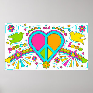 Peace and Love Poster