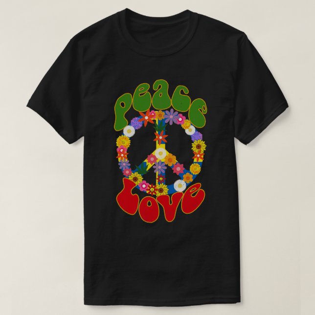Peace and Love T-Shirt (Design Front)