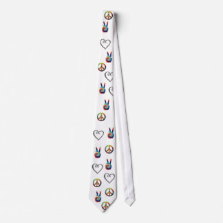 Peace and love tie