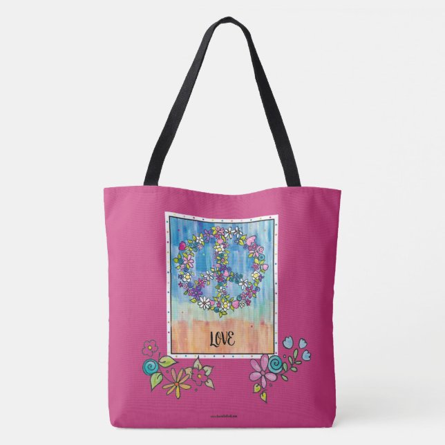 Peace and Love Tote (Back)