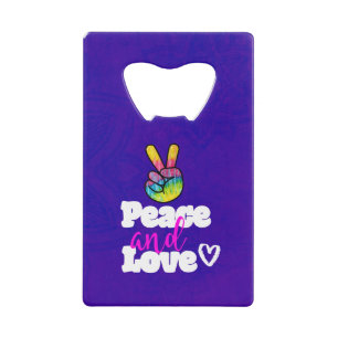 Peace and Love Typography Rainbow Hand Peace Sign