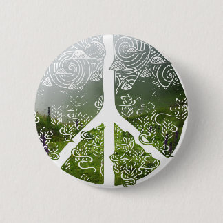 Peace and Nature 6 Cm Round Badge