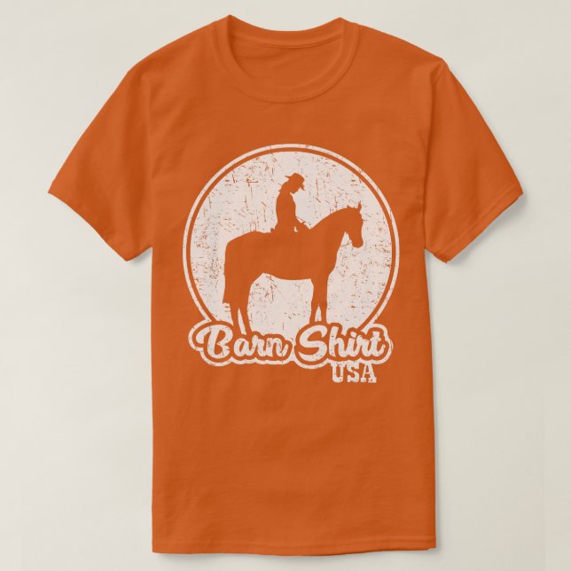 Peace and Quiet Horse Barn  USA T-Shirt (Design Front)