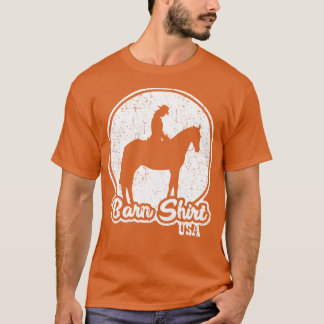 Peace and Quiet Horse Barn  USA T-Shirt
