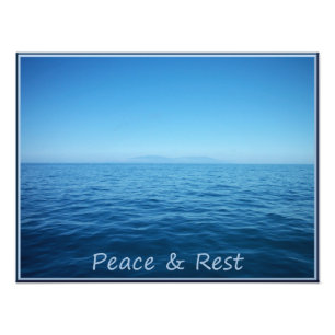 Peace and Rest Ocean Print