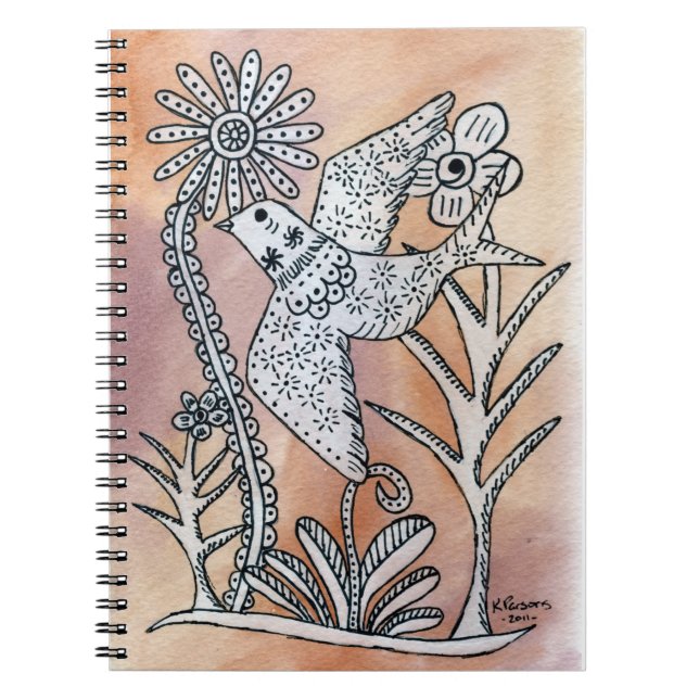 Peace and Serenity Spiral Notebook (Front)