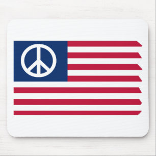 Peace and  the Flag- Mouse pad
