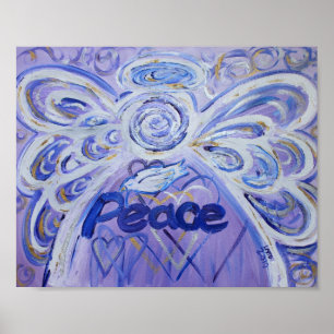 Peace Angel Inspirational Art Print Poster