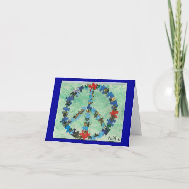 Peace Around The World Holiday Card (Front)