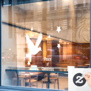 Peace At Christmas With Dove In Flight White Logo