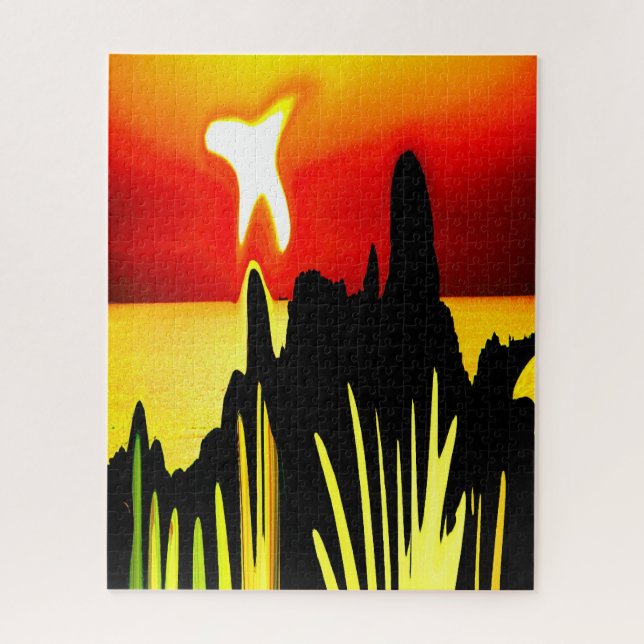 Peace at dawn jigsaw puzzle (Vertical)