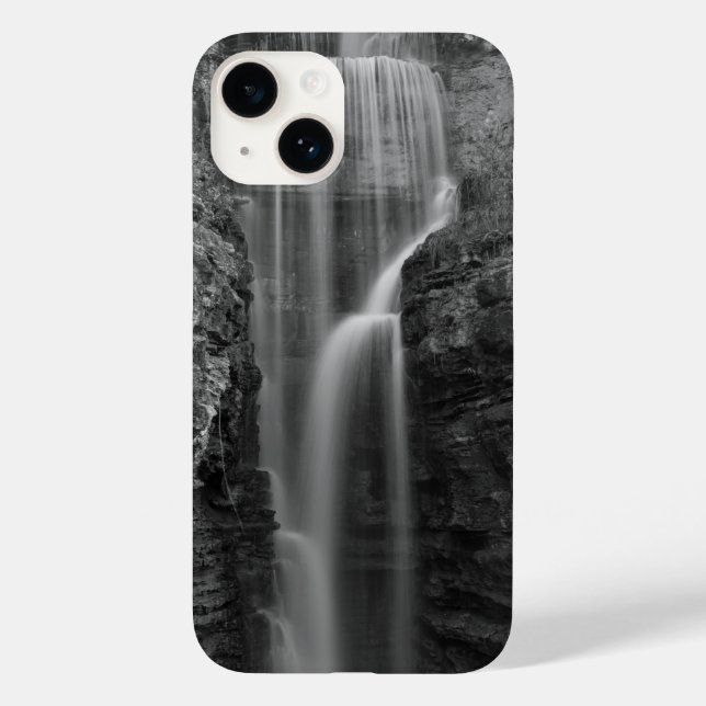 Peace At Indian Cliff Grayscale Case-Mate iPhone Case (Back)