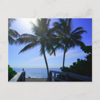 Peace at the beach postcard