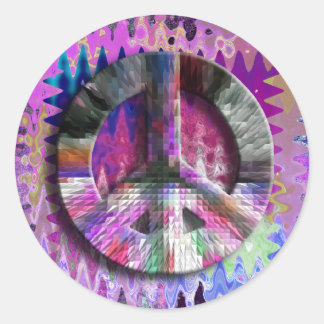 Peace Baby! Classic Round Sticker