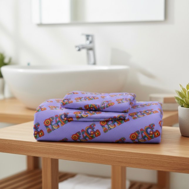 Peace Bath Towel Set (Creator Uploaded)