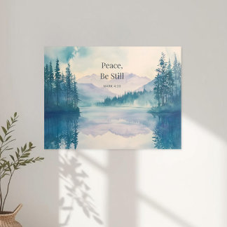 Peace Be Still Scripture Wall Art – Mark 4:39
