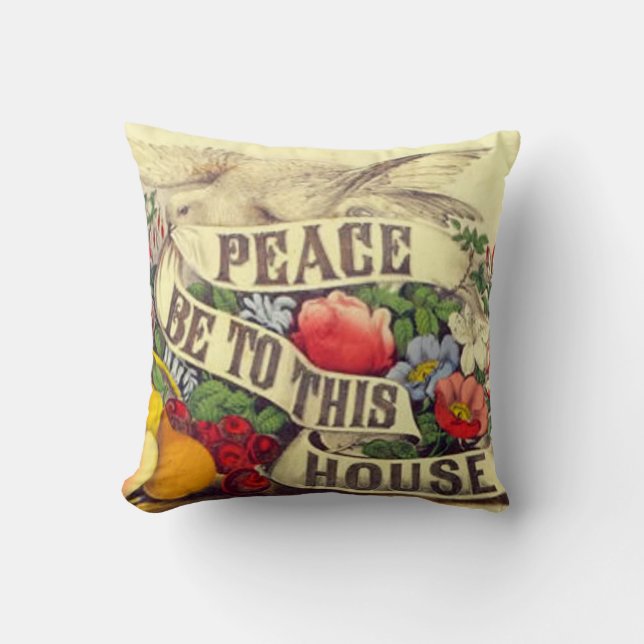 Peace Be To This House - American Mojo Pillow (Front)