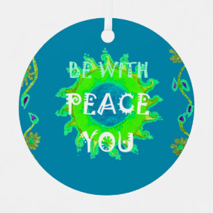 Peace Be with You Art Print Christmas Tree Decoration