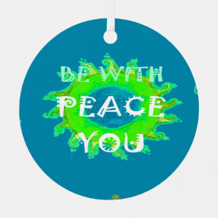 Peace Be with You Art Print Christmas Tree Decoration