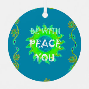 Peace Be with You Art Print Christmas Tree Decoration