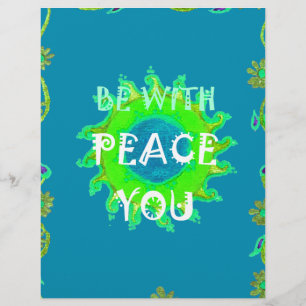 Peace Be with You Art Print Custom Letterhead