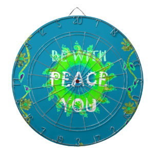 Peace Be with You Art Print Dartboard