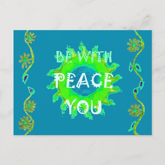 Peace Be with You Art Print Postcard (Front)
