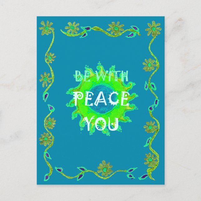 Peace Be with You Art Print Postcard (Front)