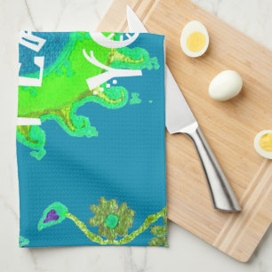 Peace Be with You Art Print Tea Towel