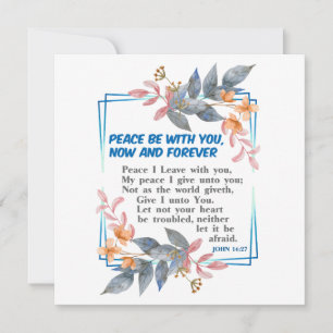 Peace be with you  card