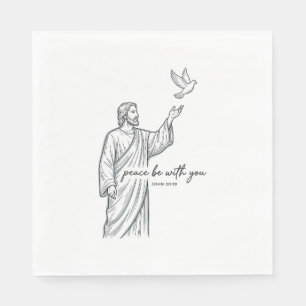Peace Be With You Dove Christian Vintage Shirt Napkin