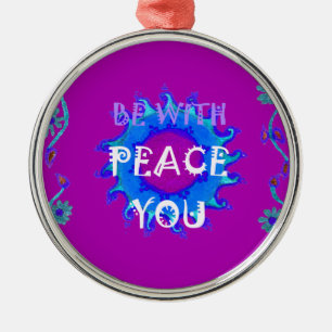 Peace Be With You Metal Tree Decoration