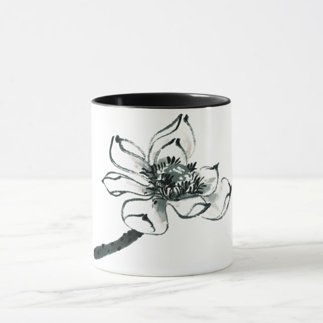 Peace | Beautiful Watercolor Lotus Mug (Center)
