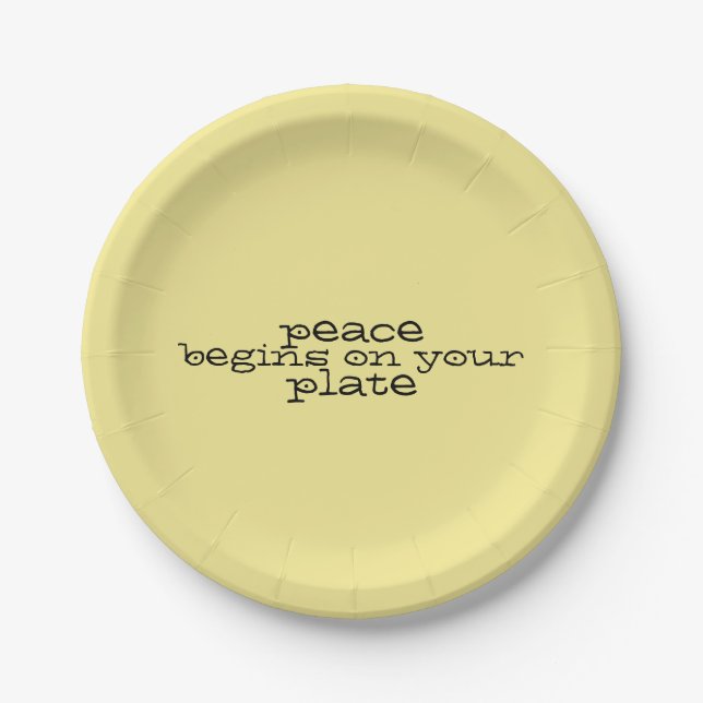 Peace Begins On Your Plate (Front)