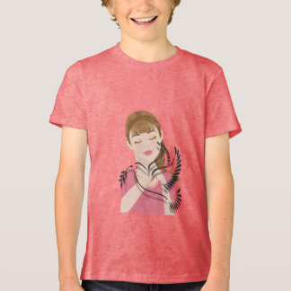 Peace Begins With a Smile – Gentle Dove & Woman Il Tri-Blend Shirt