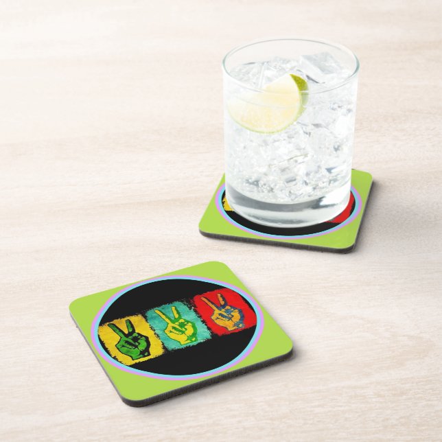 Peace Beverage Coaster (Right Side)