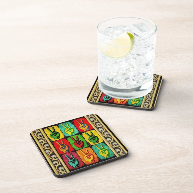 Peace Beverage Coaster (Right Side)