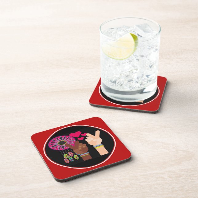 Peace Beverage Coaster (Right Side)