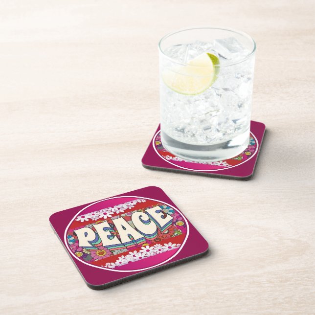 Peace Beverage Coaster (Right Side)