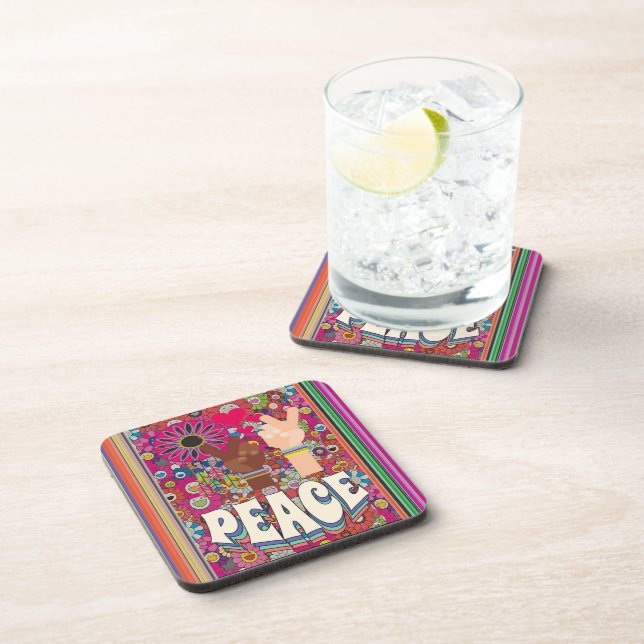 Peace Beverage Coaster (Right Side)