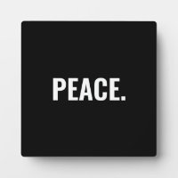 Peace black and white text minimalist anti war