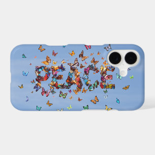 PEACE Blue Sky Butterflies Motivational Phone