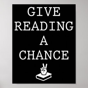 Peace bookworm librarian - reading quote men women poster