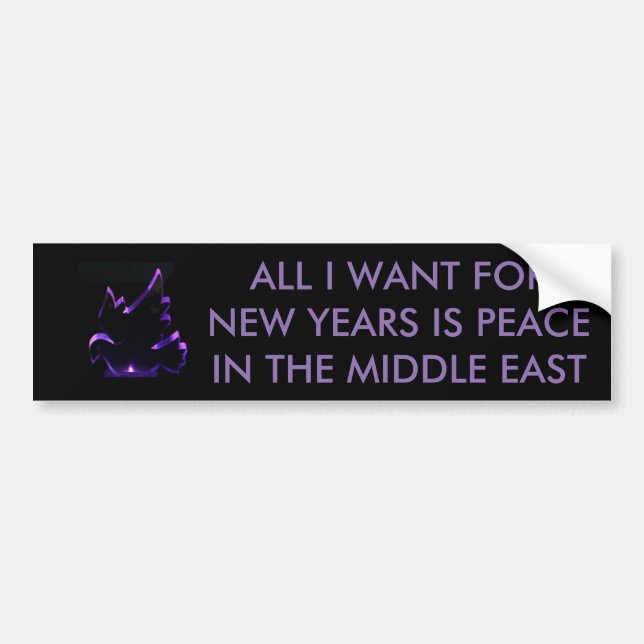 PEACE BUMPER STICKER (Front)