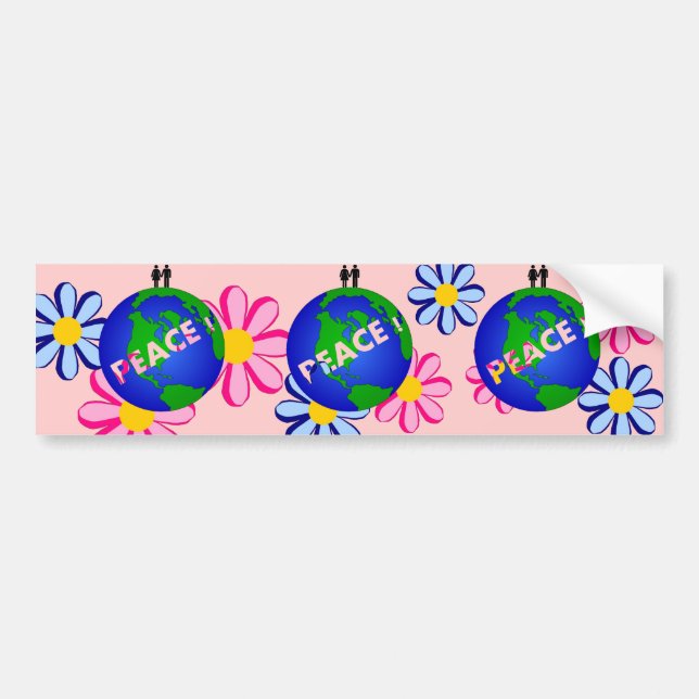 PEACE ! BUMPER STICKER (Front)