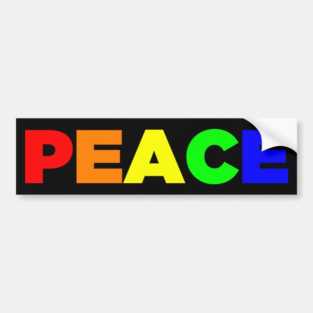 Peace Bumper Sticker (Front)