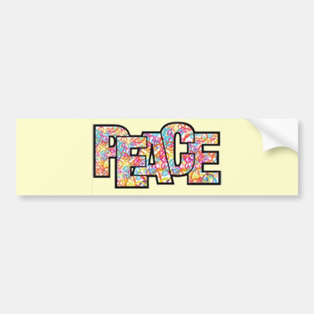 PEACE BUMPER STICKER (Front)