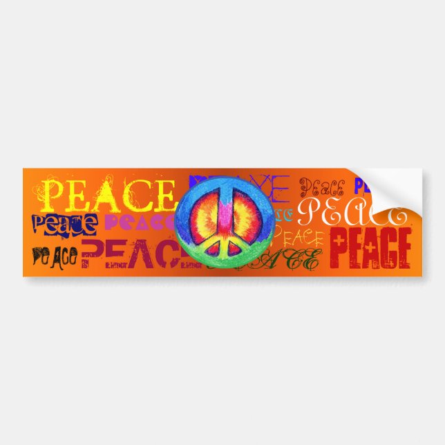 PEACE BUMPER STICKER (Front)