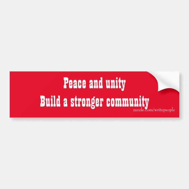 peace bumper stickers (Front)
